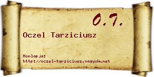 Oczel Tarziciusz névjegykártya